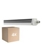 Confezione Multipack 4x Ledvance Stagna Reglette Stagna FLEX Cablaggio Entra/Esci 42W 6800lm - | IP66 - Sostitutiva 2x 58W