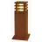 SLV Piazza 40 Lampada da terra Acciaio Arrugginito Piazza 9W 90lm - 830 Luce Calda -  | Esterni - IP55