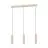 Eglo Luce Pendente Caminia Acciaio Levigato 3x4.7W 3x345lm - 830 Luce Calda -  | IP20 - Incl. 3x GU10