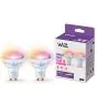 Pacco doppio 2x WiZ Smart Faretti LED GU10 PAR16 5W 400lm 36D | Miglior Resa Cromatica - Dimmerabile - Sostitutiva 50W