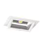 Downlight LED Wallwasher Wally Maxi Bianca 46W 6400lm 70x75D - 840 Bianco Freddo - 238x145mm