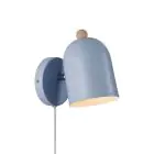 Nordlux Gaston Luce Da Parete Metallo e Legna Blu | Adatto per E27